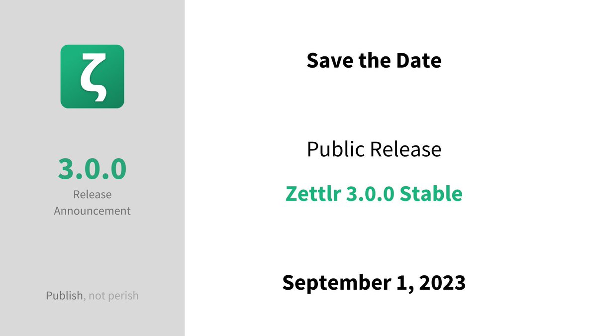 We are absolutely excited to announce that Zettlr 3.0.0 is almost ready for release! Mark the first of September in your calendars and prepare some coffee to play around with the most exciting update we've ever released!

Over the next two weeks, we'll polish final things!
