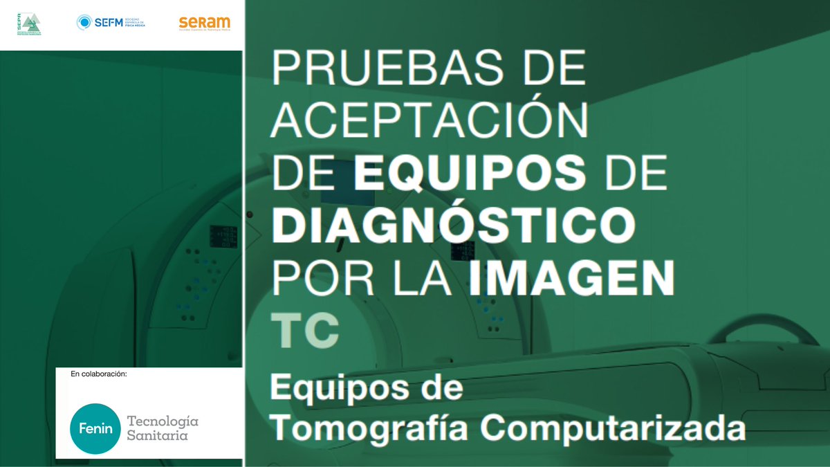 SERAM_RX's tweet photo. De la mano de @SocEspPR, @SEFM15 y @fenin_es hemos elaborado este informe con el fin de garantizar la la máxima eficiencia de los equipos de radiodiagnóstico utilizados en los centros sanitarios
📄Puedes acceder en #DocumentosSERAM 🔗 https://t.co/MACyAadZhb https://t.co/HeXNjooSDz