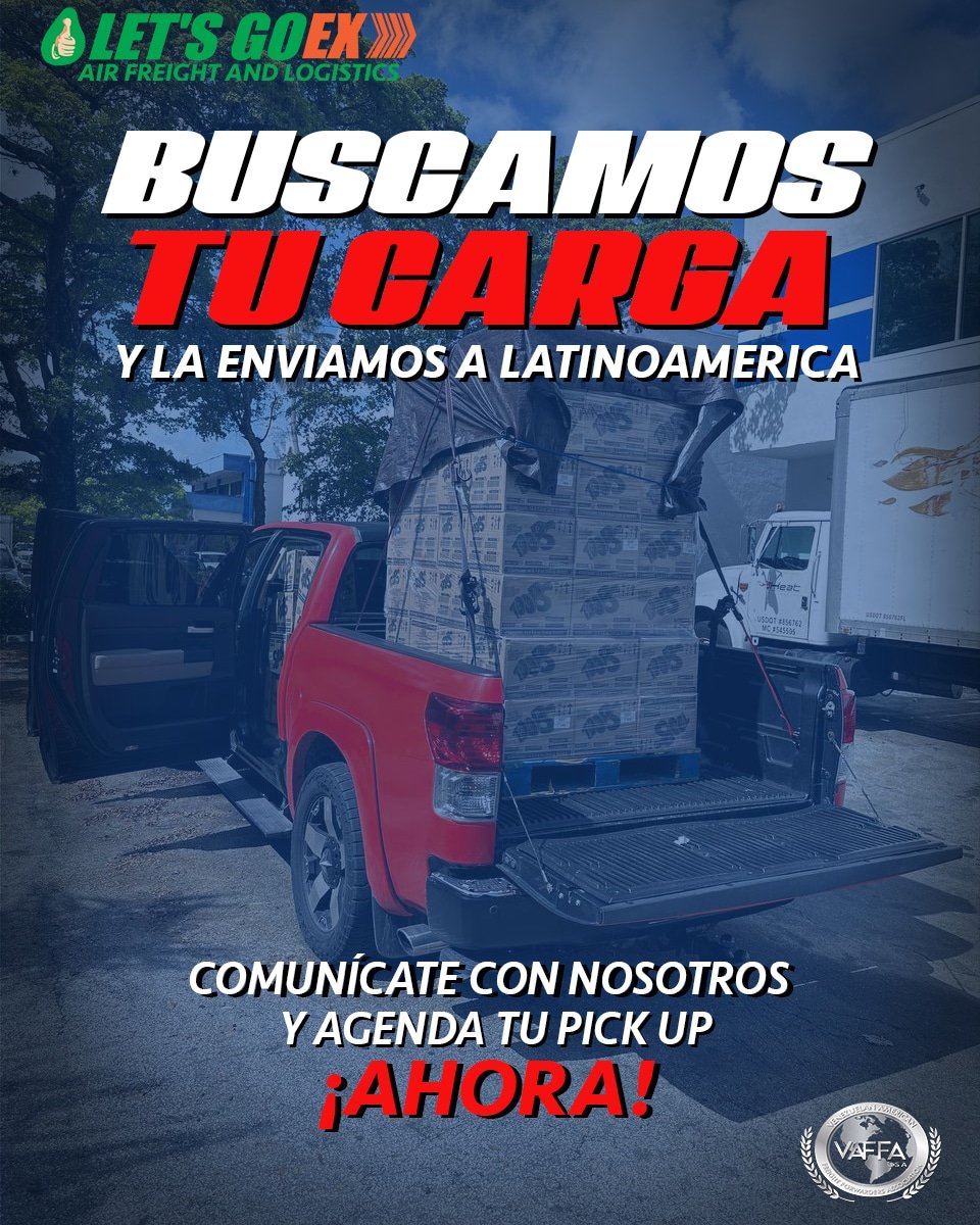 letsgoex's tweet photo. ¡La velocidad y eficiencia se unen en nuestro servicio de pick up de mercancía en todo Estados Unidos! 🚚💨 ¡Haz que tus envíos lleguen a su destino sin contratiempos! 📦✅ #PickUpExpress #EntregasRápidas #EEUU https://t.co/jZ19iv4ZoE