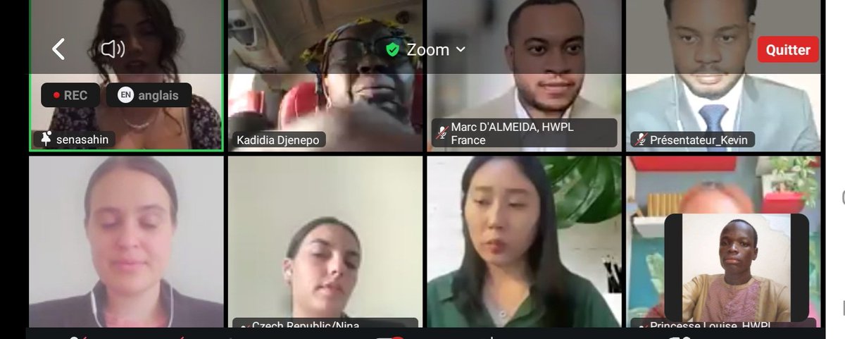 GARDDMali2021's tweet photo. Webinaire "Le pouvoir de ma génération" organisé par HWPL, IPYG et les délégations permanentes de l'Irak, du Yémen et de la Zambie auprès de l'UNESCO dans le cadre de la Journée internationale de la jeunesse.

Unissez-vous à nous pour la paix et cohésion sociale.
@IPYG_AFRICA https://t.co/w2zPX9uDFy