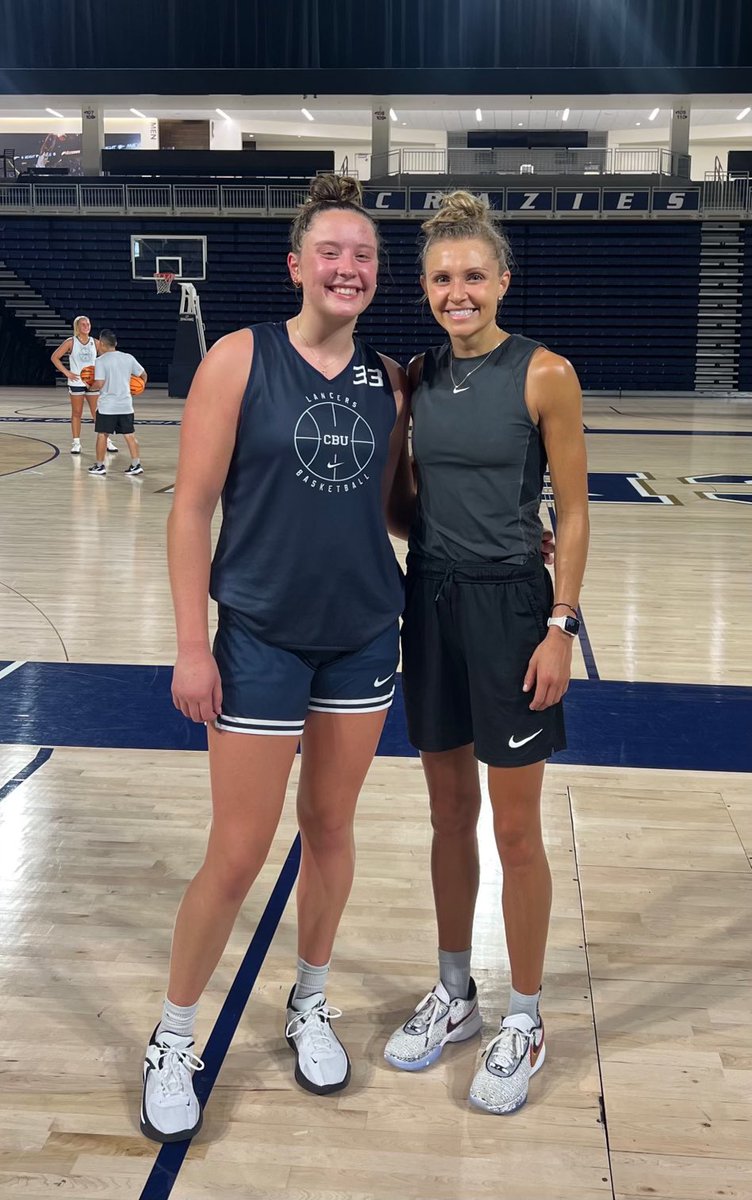 Current CBU standout <a href="/grace_schmidt11/">grace schmidt</a> with Laker Alum and CBU All American <a href="/cassidymihalko/">Cass</a> 

That's a lot of buckets in that photo.