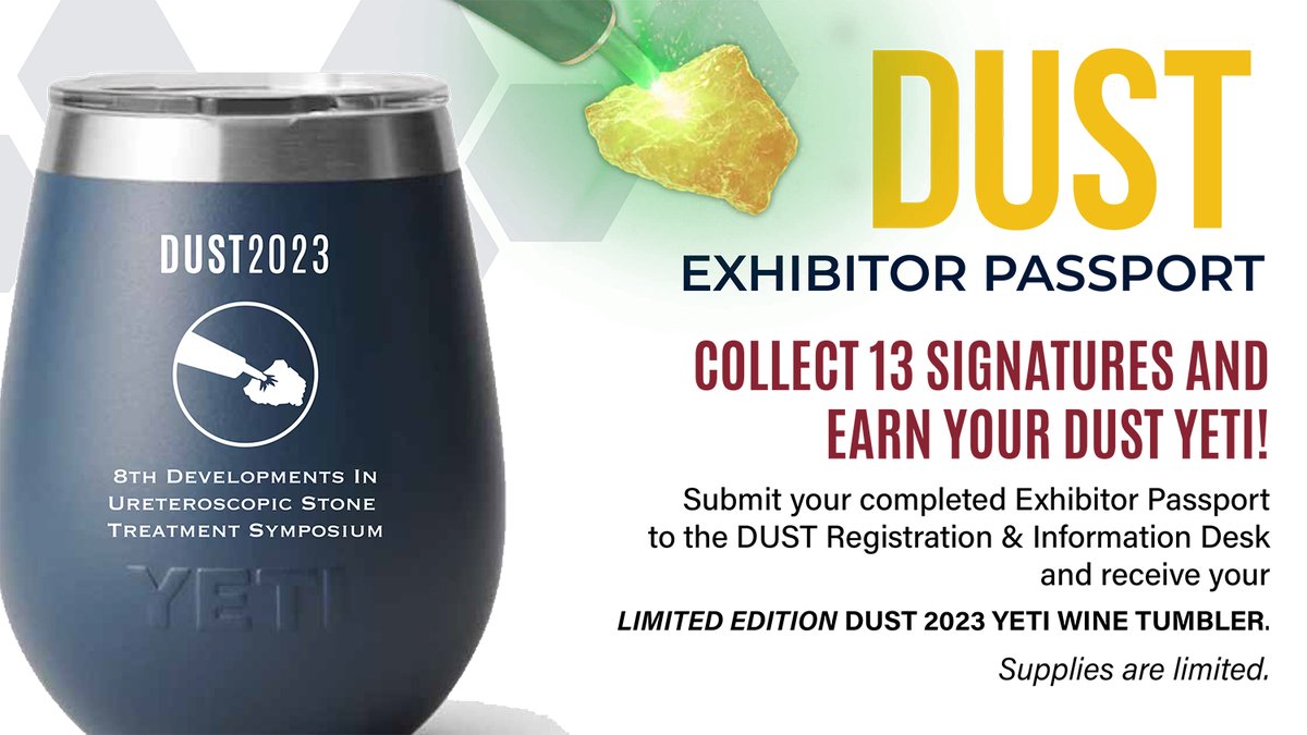 Breakfast with the Exhibitors opens in 15 minutes in Salons III, IV &V. It's your last chance to complete the Exhibitor Passport and win a limited edition #DUST23 Yeti Wine Tumbler! #DUSTCME