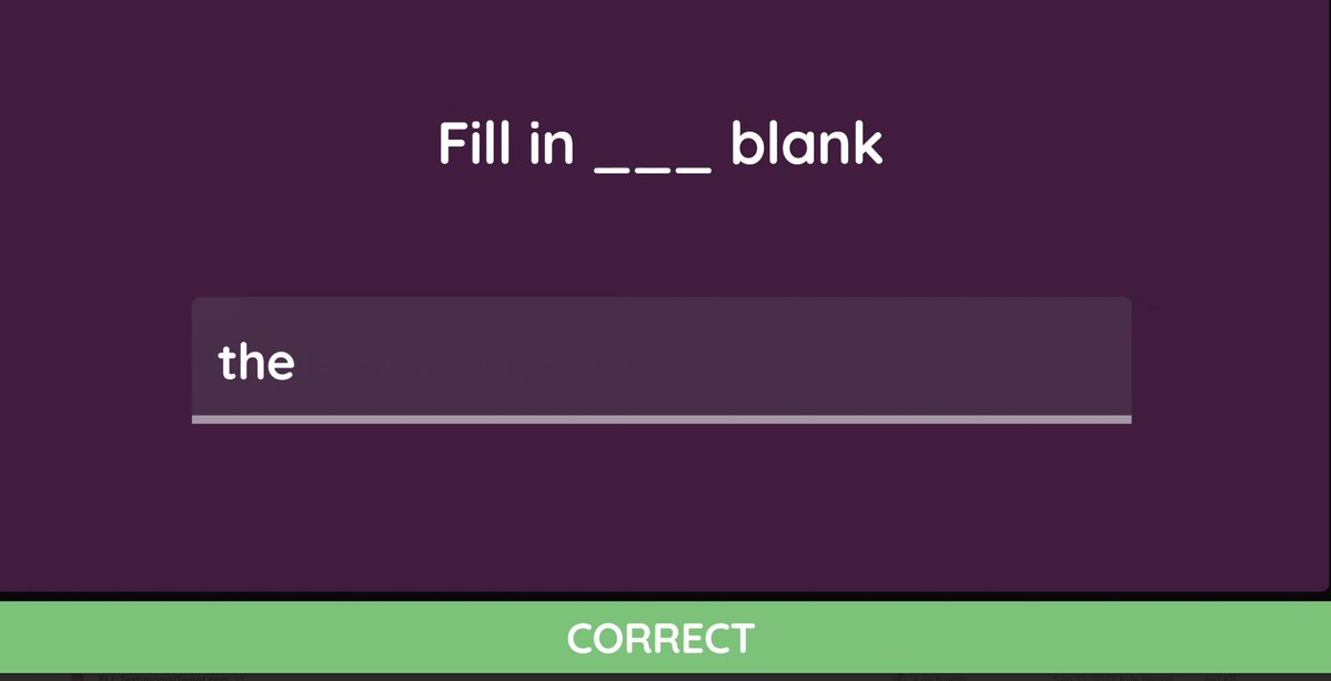 HorsleyCandace's tweet photo. Using this for science vocabulary skills!  Think of all the ways you can use fill in the blanks on @quizizz !!

#youcanwithquizizz https://t.co/Ir55p6v311