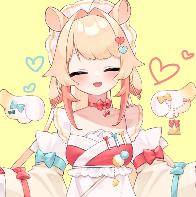 今日は突然だったのにお話してくれてありがとうだよ～～! ぶじえいえんになれましたっ! 意外と雑談も…がんばれてたような…!!またお話してもらえたら嬉しいよ～!  良い夢みてね!おやすみなさいっ  #おやすみVtuber