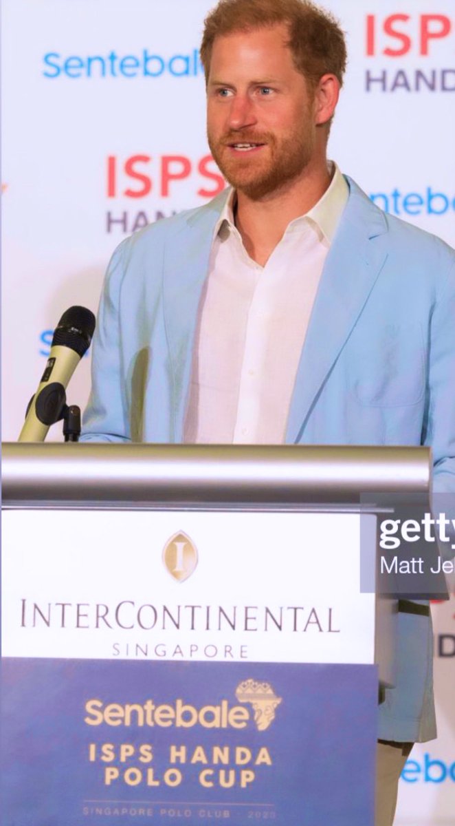 claireXanda's tweet photo. Prince Harry , making his speech after the polo match to raise money for sentebale , may I add he is looking very handsome indeed. Meghan’s man looking better and better 😍🔥👀  #PrinceHarry #GoodKingHarry #SentebalePoloCup #Sentebale https://t.co/OujdBCRco0