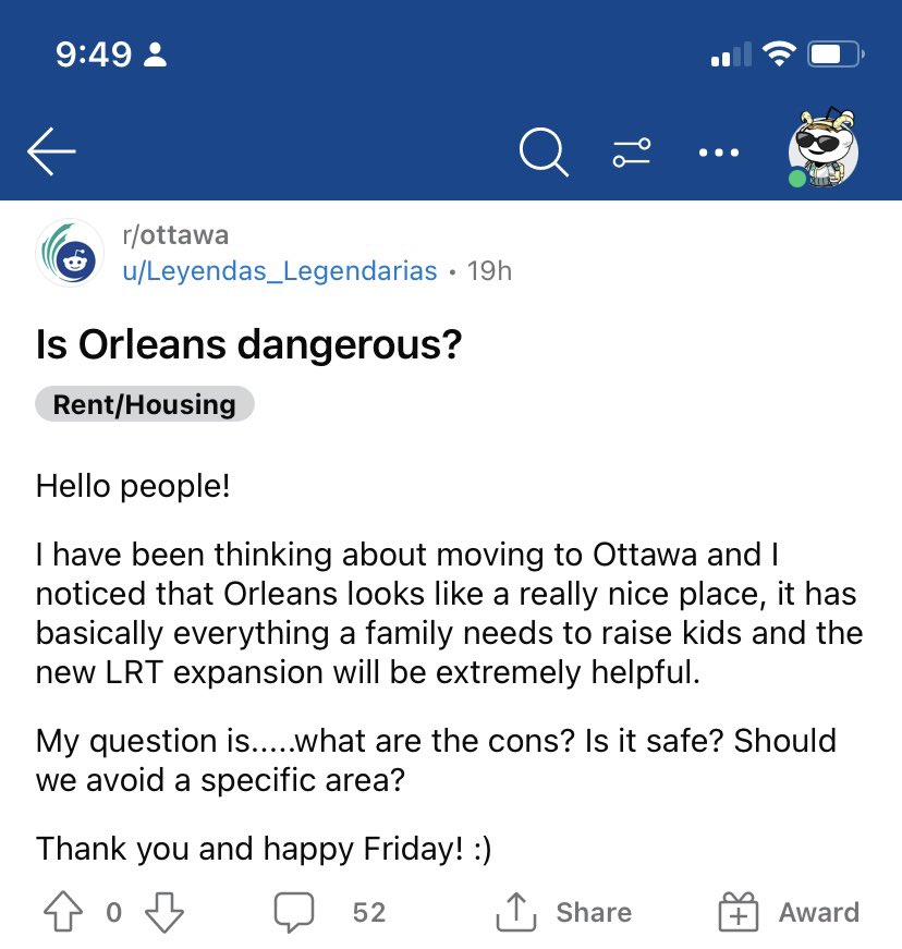 mchkzn's tweet photo. Orleans. Dangerous. Oh my god, that’s hilarious!!!  😂😂😂😂

The only real danger in Orleans is boredom. https://t.co/PXjL7ChSio