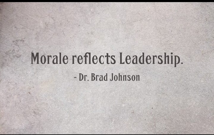 Servant Leaders make Morale a Priority.