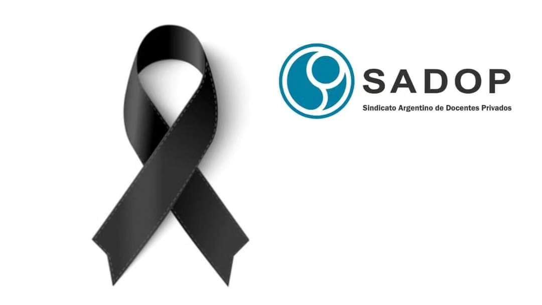 Participamos el fallecimiento de Flavia Caceres, Delegada del Sadop Seccional Chaco en la UEGP N° 188 Chaco Austral, de Presidencia Roque Sáenz Peña.

Nuestras condolencias a toda su familia. Unidos  en éstos momentos de dolor  rogamos  a Dios por su eterno descanso🙏.

Q.E.P.D.