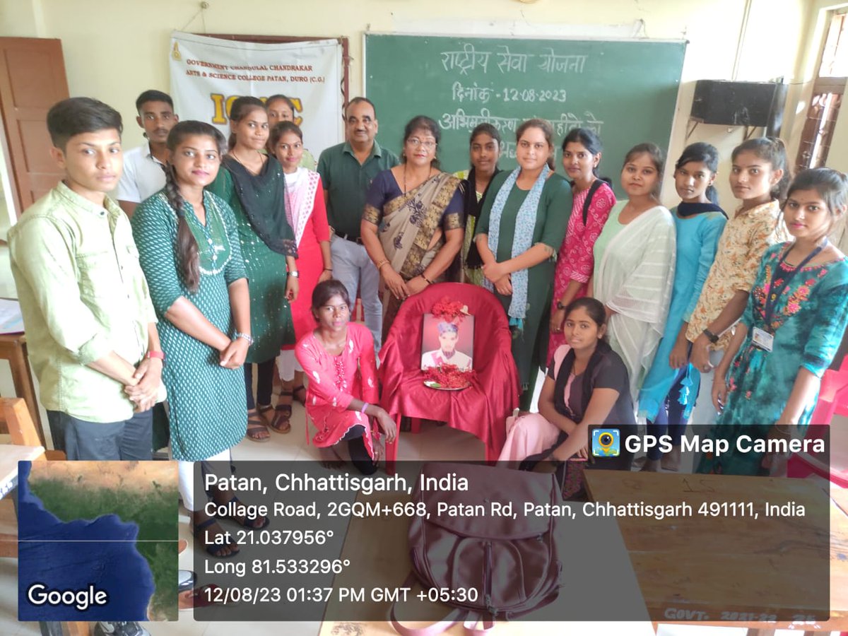 PMNSSPO's tweet photo. मेरी माटी मेरा देश कार्यक्रम के अंतर्गत पाटन महाविद्यालय द्वारा शहीदों को श्रद्धांजलि, पंच प्रण प्रतिज्ञा एवम् वृक्षारोपण किया गया। @_NSSIndia @NssChhattisgarh @NSSRDBhopal @NssrdD @YASMinistry @nsshcyuCG @NSSUGCPDCG @NeetaBajpai5 https://t.co/bxOyvNSma5
