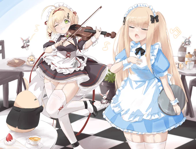 #アズレン6周年アート #アズールレーン 臨時メイドさんペア大好き