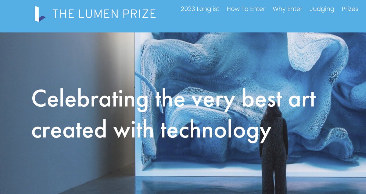 Metaversal (@hellometaversal) on Twitter photo Have you ever been told something you love isn't a "good career"?
You're not alone - our content director <a href="/craigwilson/">Craig Rawlins-Wilson</a> talks with <a href="/lumenprize/">The Lumen Prize</a> founder Carla Rapoport (<a href="/carlajr/">Carla Rapoport</a>) about why she started the Lumen Prize and how she took it from a passion project to a major movement. Have you ever been told something you love isn't a "good career"?
You're not alone - our content director <a href="/craigwilson/">Craig Rawlins-Wilson</a> talks with <a href="/lumenprize/">The Lumen Prize</a> founder Carla Rapoport (<a href="/carlajr/">Carla Rapoport</a>) about why she started the Lumen Prize and how she took it from a passion project to a major movement.