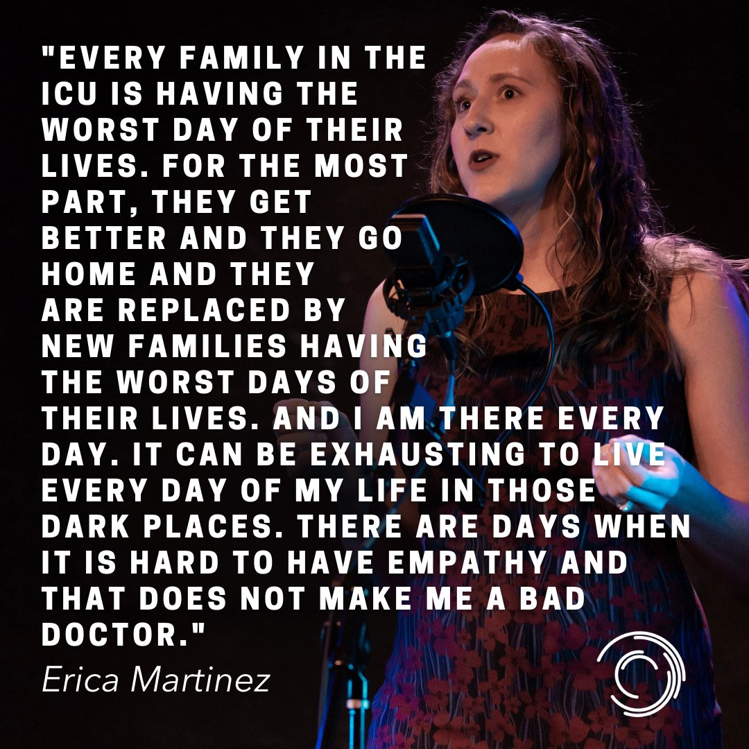 Erica Martinez's story is all about the struggle to keep your empathy and humanity when the pressures of work become overwhelming. Listen to her beautiful story about burnout on the podcast this week. ow.ly/cm6J50Psqz3 #HealthCareWorker #BurnOut #Empathy