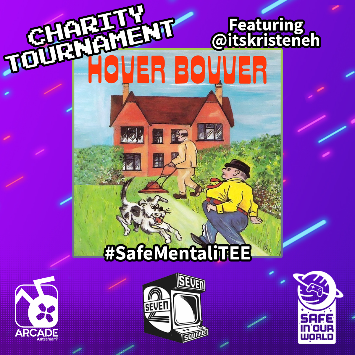 AntstreamArcade's tweet photo. Playing retro games for charity got a lot more challenging! Join @ItsKristenEh in this C64 classic - Hover Bovver. Can she avoid the neighbour's dog and top the leaderboard? @SquaredSeven @SafeInOurWorld  🌱 

https://t.co/nDDITRpKyp

#mentalitee #c64 #retrogames #hoverbovver https://t.co/qRUWLWG8e7