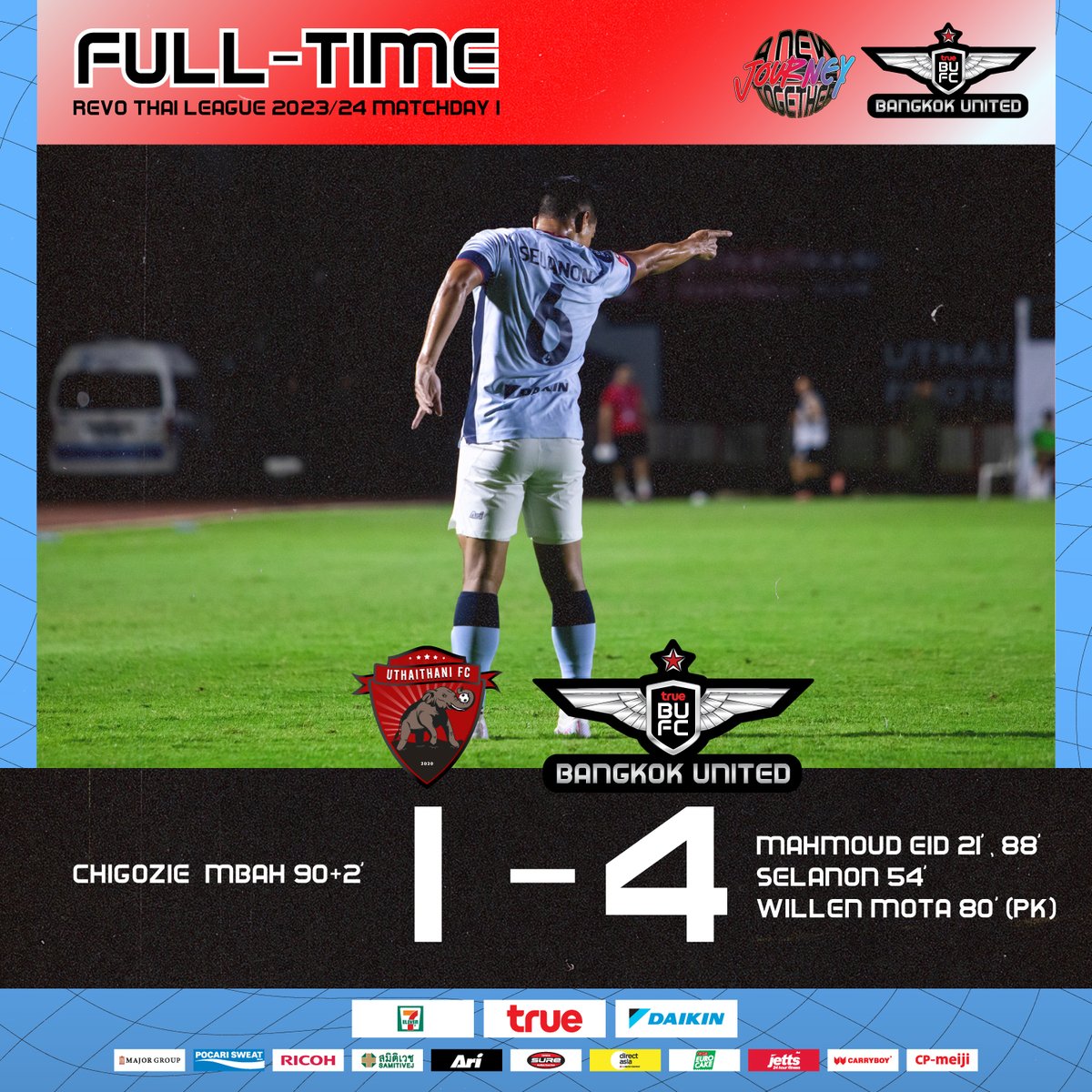True Bangkok United tweet media