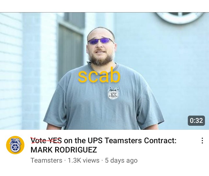 BrJoeBalkis's tweet photo. #2023TeamstersupsContractCampaign #Teamsters #ups
#VoteNo on the #upsContract &amp; #organize the vote no. How much did they pay those #scabs to make the videos?
That being said 1 thing we can do is make vote no videos &amp; share on socials &amp; with co-workers
Contact me to organize https://t.co/75VlZLB93y
