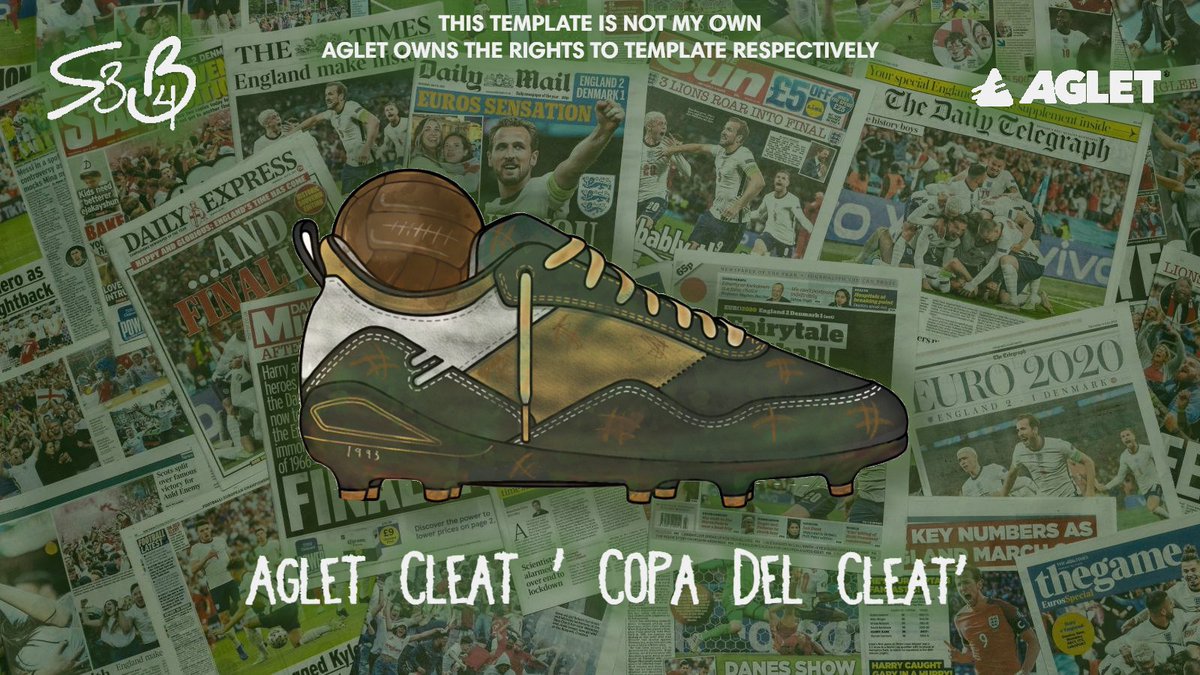 OfficialSB34's tweet photo. ⚽️Copa Del Cleat ⚽️

This design features the old, vintage look of the classic football boot used in the 60's through to the 90's. A historic look to what shaped the world of football today.🖤⚽️ #football #Soccer #GraphicDesign #aglet #design #sneakers https://t.co/pgijowvlqD