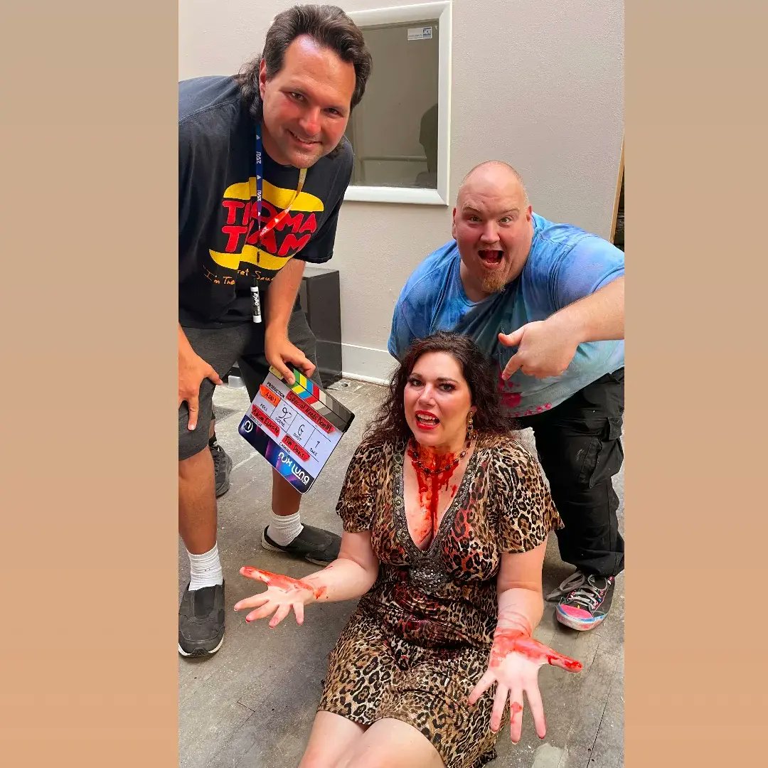 VadaCallisto's tweet photo. Thanks @adrianesposito3 for having me yesterday and suggesting a little action scene for me and Arlo for drenching me in style. ๐ฉธ Good fun. #SpecialNeedsRevolt #Roc photo 1 & 2 TIM DAVIS https://t.co/pjq3obVBpi