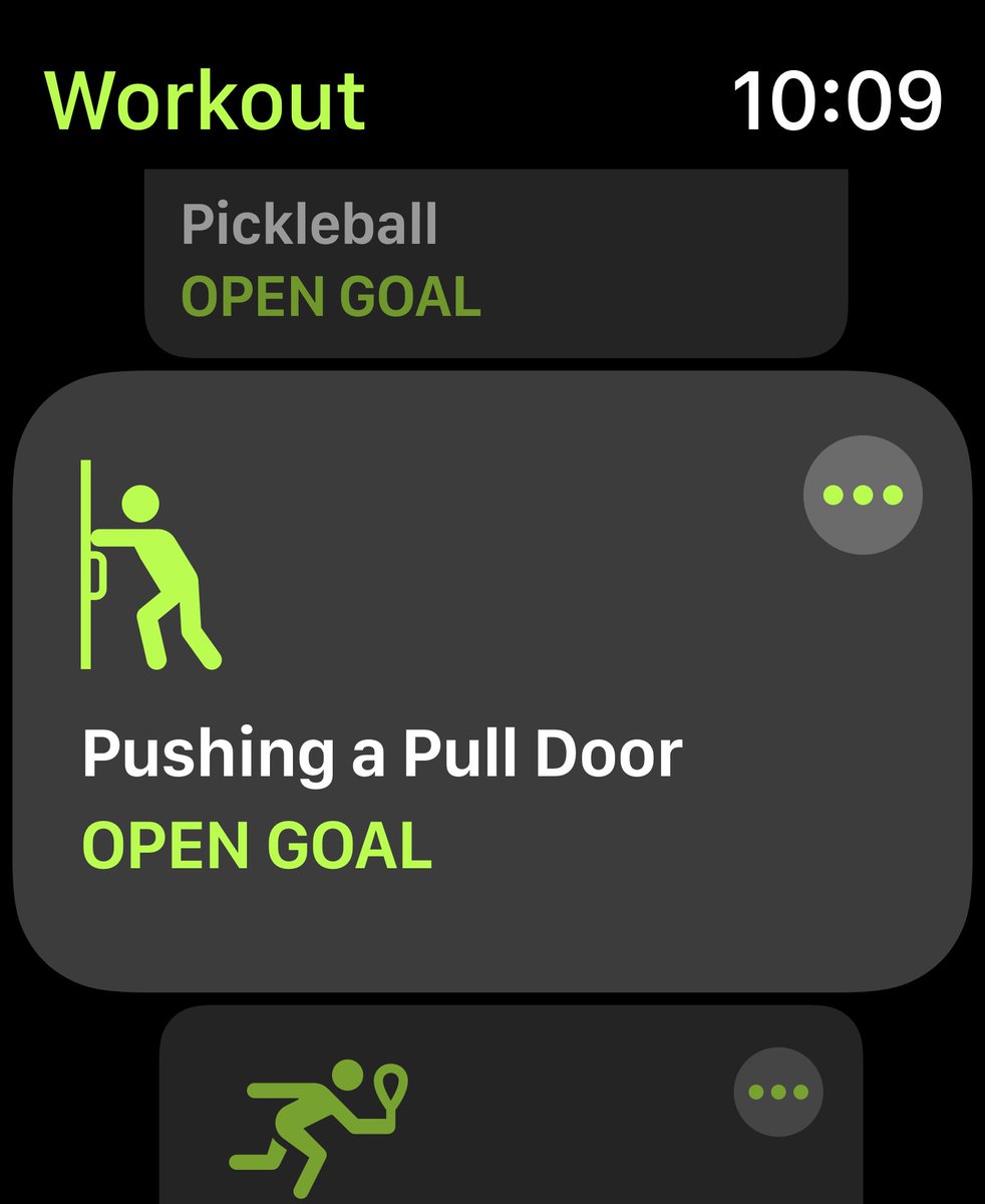 BasicAppleGuy's tweet image. Lesser known Apple Watch Workouts: Pushing a Pull Door