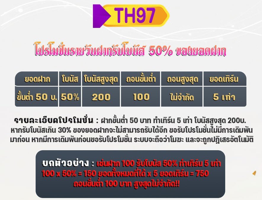 khanarambanglon's tweet photo. 💥 #TH97 เงินคืนยอดเล่นรายวัน 1.5%
🤍วันศุกร์ฝาก 100รับ200 ทำ500ถอน1000
🤍ฝากแรกของวัน 50% ถอยไม่อั้นทุกวัน
👉ฝากขั้นต่ำ 50 - 400 รำได้เสีย 5 ท่า
🎂🧁มีโบนัสวันเกิดตาม V ขั้นต่ำ 97-7999
🙀👉ลิ้งค์สมัคร https://t.co/R71hxjTJuu https://t.co/fBhRwgMM2p