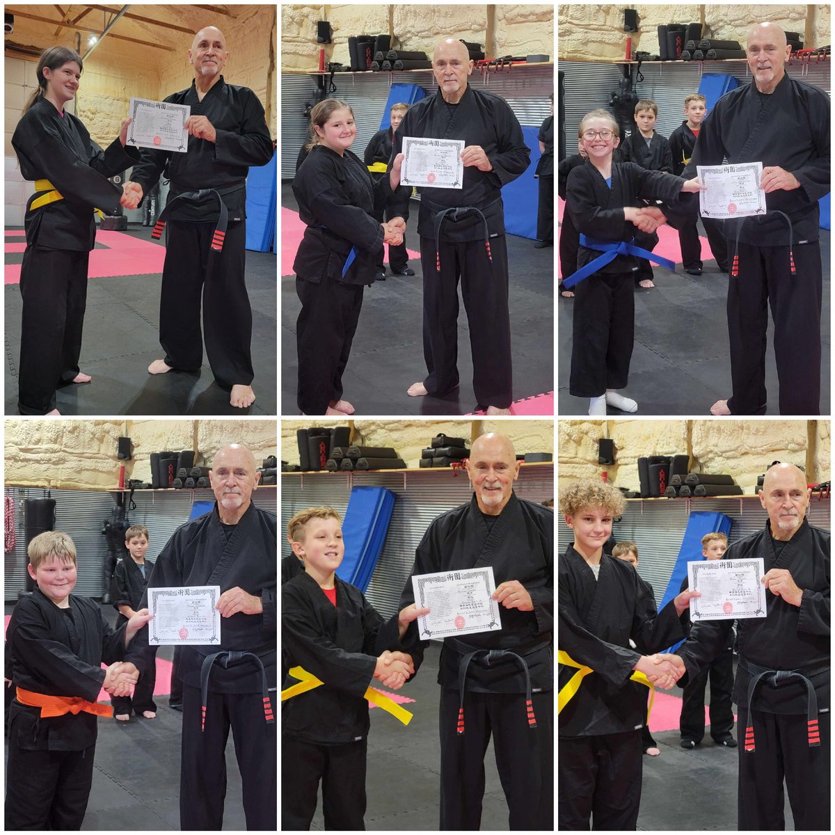 kenpokip's tweet photo. Recent promotions at Marsh Martial Arts at The Self Defense Company Ozark Mountains https://t.co/XwHIXFSkam