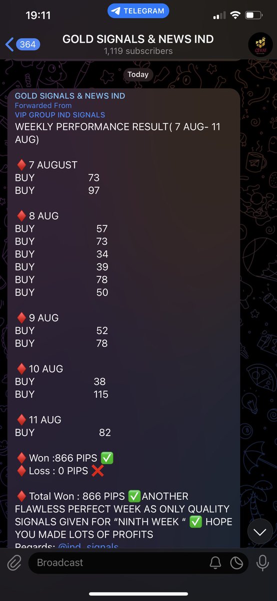 ind_signals's tweet photo. WEEKLY REPORT IS OUT 😎😎ANOTHOR FLAWLESS WEEK OF 7 AUGUST-11 AUGUST AS THE REASON OF OUR SUCCESS IS LOWEST FAILURE OR SLs AND HIGHEST PROFITS🧿🙏
#XAUUSD #GOLD #FOREX
TELEGRAM;https://t.co/oKpNplEazJ https://t.co/8PK5rqVG0x