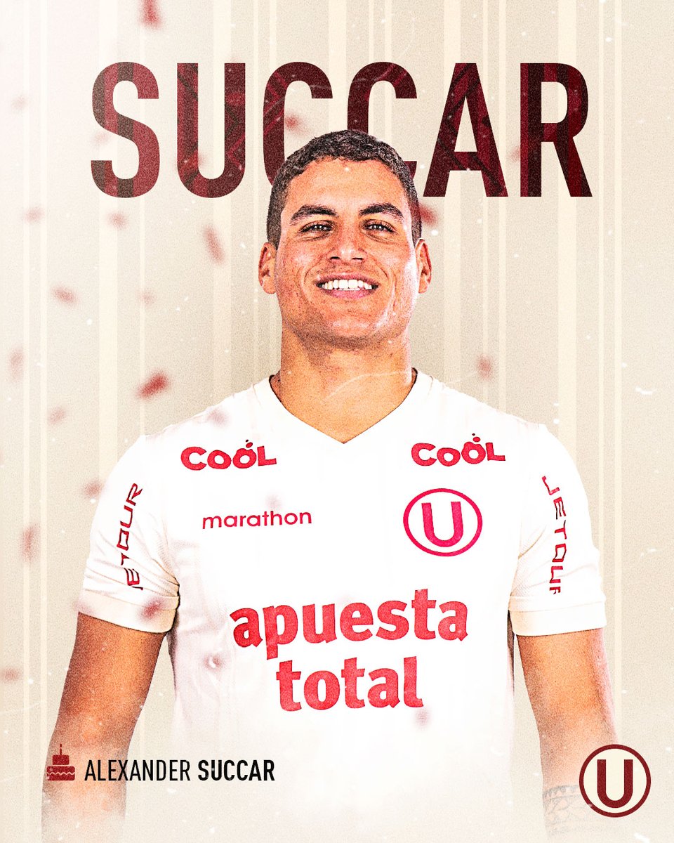 Universitario's tweet photo. Hoy está de cumpleaños Alexander Succar Cañote, delantero de nuestro primer equipo.

¡Felicidades, «Alex»! 🎂🥳🫡 https://t.co/WhQR0wzhgv