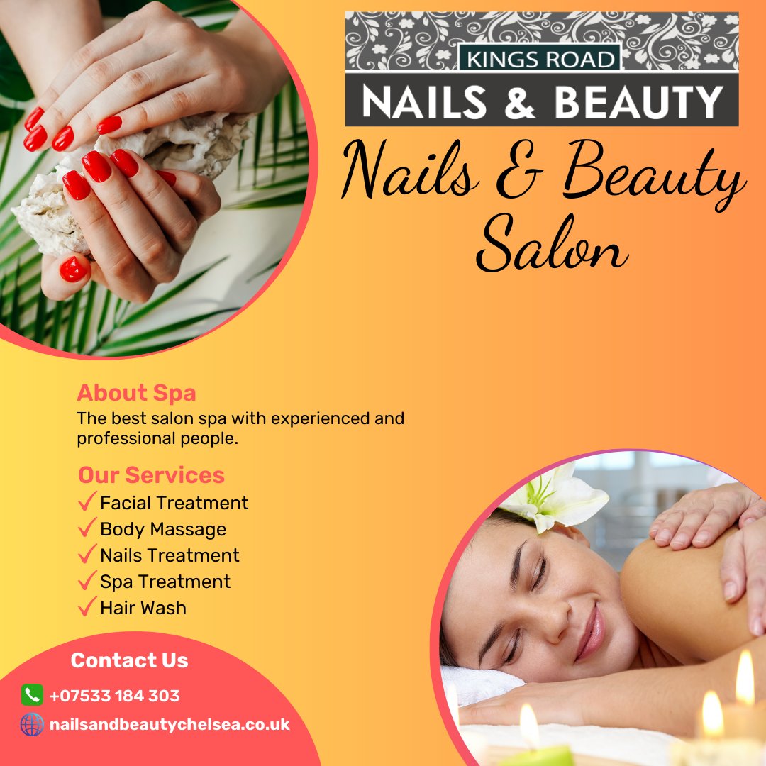 kingroadnails's tweet photo. 💠 Kings Road Nails &amp; Beauty Salon

🌐 https://t.co/W4C2ODlPUd

#nailart #beautysalon #beautycare #WomenEmpowerment #WomensWorldCup2023 #massage #Facial #waxing #spa https://t.co/7iMD8QXKzu