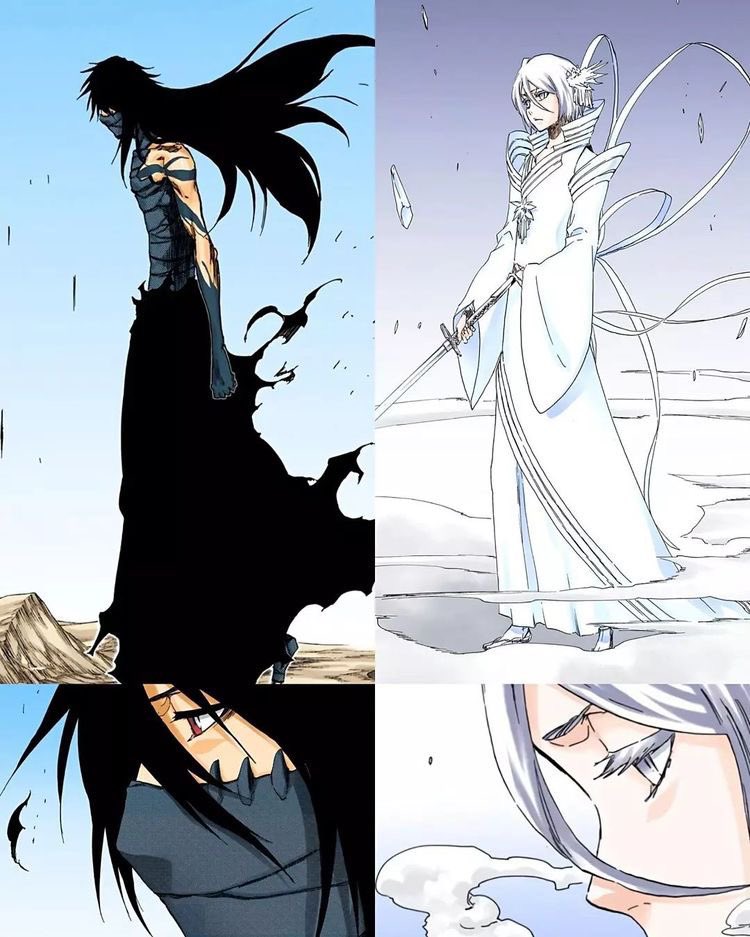 Re_BLEACH_anime's tweet photo. 無月一護と白霞罰ルキア
黒と��で正反対なの美しすぎる
#BLEACH_anime https://t.co/qK6VllV6UI