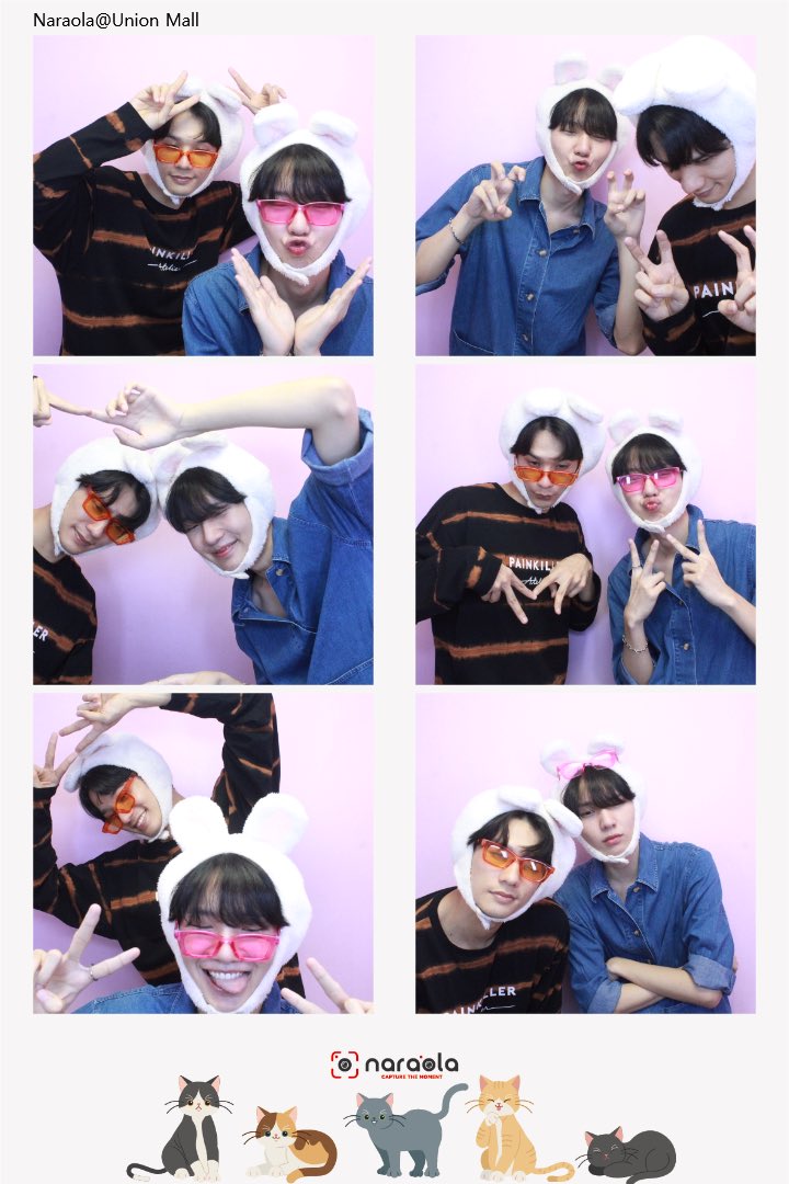 nampingnapat's tweet photo. เมื่อวานน้ำปิงไปทำฟันกะพี่เก่ง ก่อนกลับแวะถ่ายโฟโต้บู้ทเลยเอารูปมาอวดค้าบ แล้วคืออ้ายทศเค้ายอมใส่พรอพน้องกระตุ่ยอะ5555 น่ารักม้ายย🐰🐰🥕 https://t.co/3eo2zrg0ew