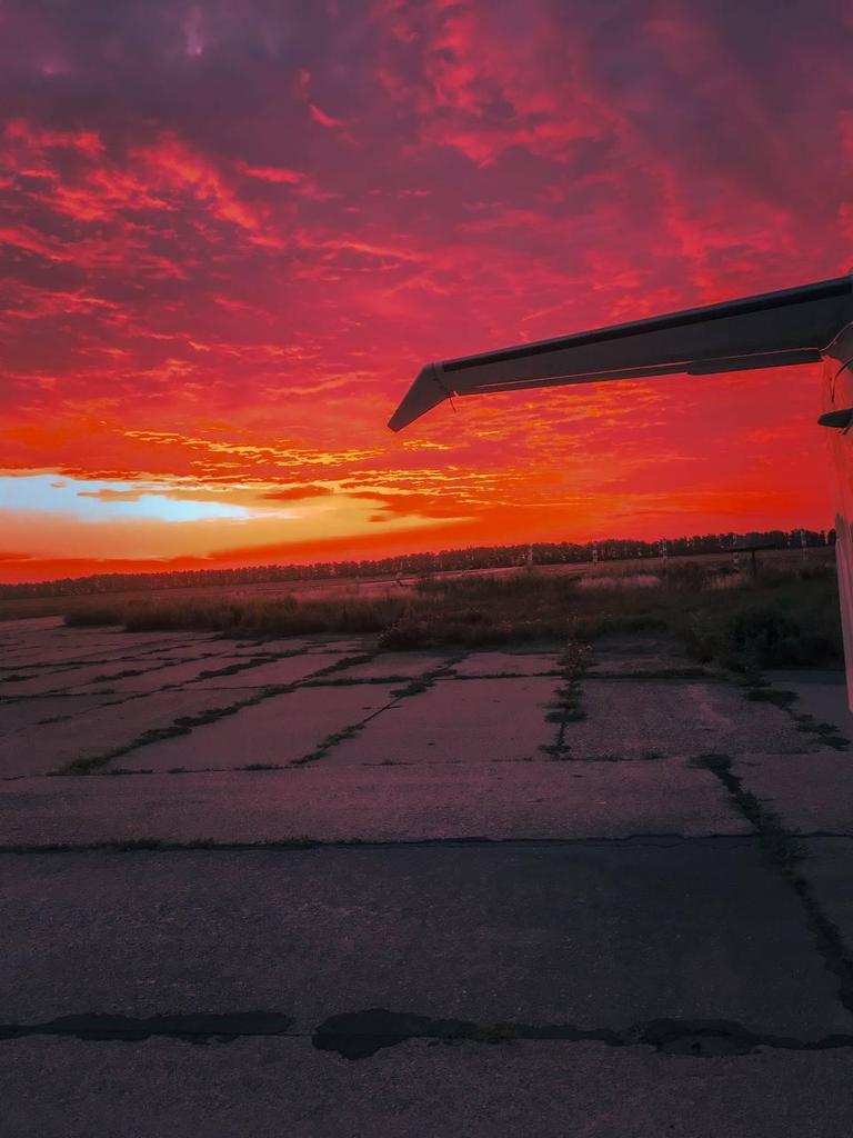 Перед взлетом.