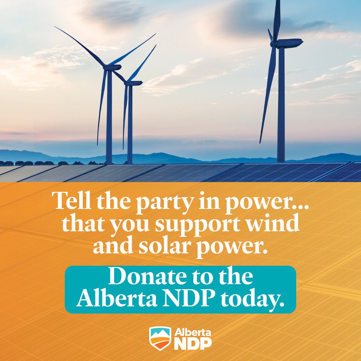 We support solar and wind power projects. 

We hope you do too. 💨 

#ableg #abpoli
