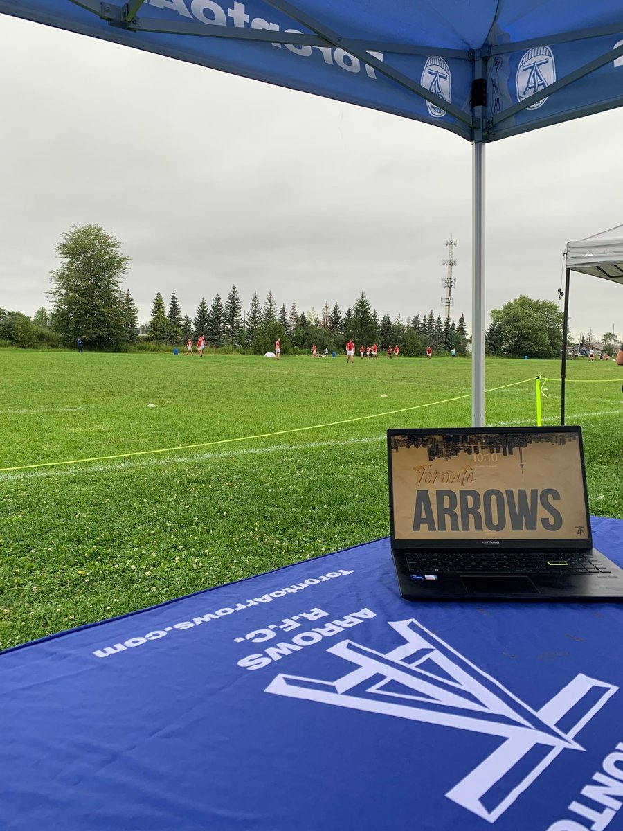 TorontoArrows's tweet photo. Saturday's a rugby day!

We're excited to be taking in @rugbyontario's Ontario Women’s League Cup Day at Fletcher's Fields 🏆

Be sure to pop by our tent and say hi 👋 https://t.co/8ujlXgBUWg