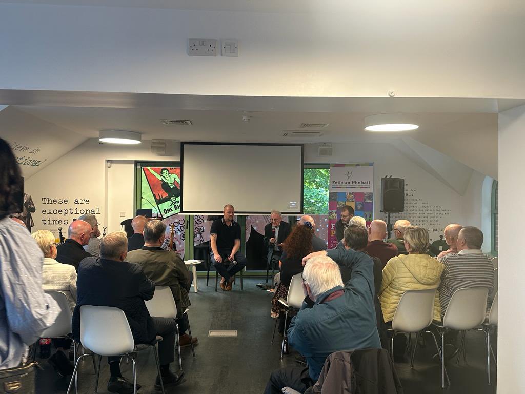 IrishPeoplePod's tweet photo. We held a successful event last night at @JamesConnollyVC on Ireland &amp; the Spanish Civil War. The event was in memory of our late comrade Paddy McAllister who fought in the International Brigade against fascism. 

Thank you to everyone who came alone and took part 1/2 https://t.co/3IUYRERybU
