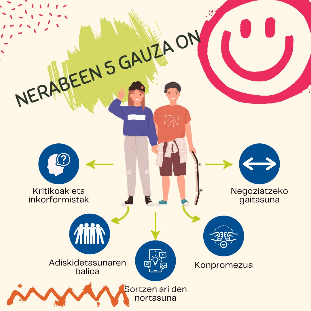 Askotan nerabeei buruz gaizki hitz egiten da eta gauza negatiboak baino ez dira nabarmentzen, baina #GaztediarenNazioartekoEguna aprobetxatuz 5 gauza on azpimarratuko ditugu