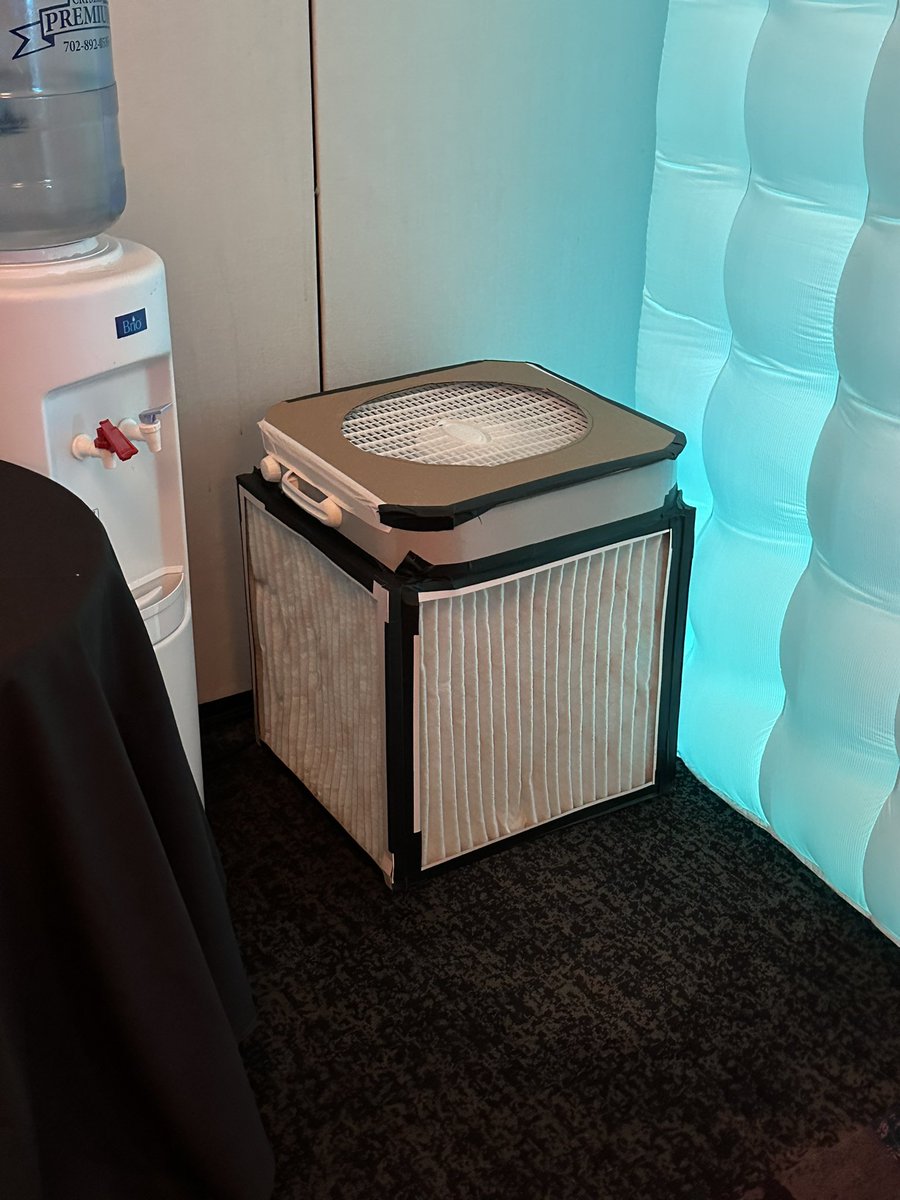 AmberCClifton's tweet photo. Shout out to @CryptoVillage for having these babies stashed around. Such a small thing, such a big impact on air quality. #DEFCON31 https://t.co/D9xgYPdxr6