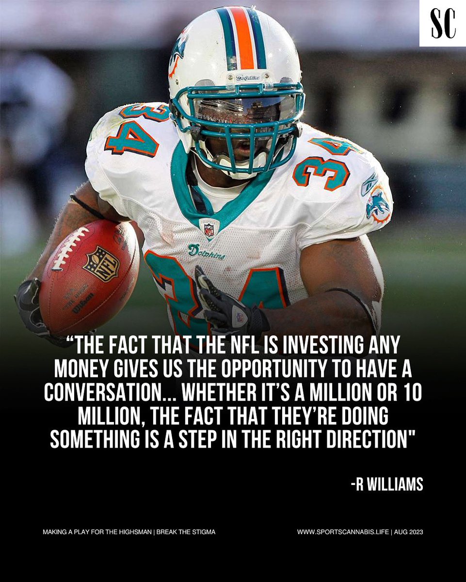 Retired NFL Legend, Cannabis Advocated and Founder of @Highsman34 , @Rickthelaureate shares his take on the NFL pledging $1 Million to investigate the effects of cannabinoids on pain management and neuroprotection from concussion in elite football players; “The fact that the NFL…