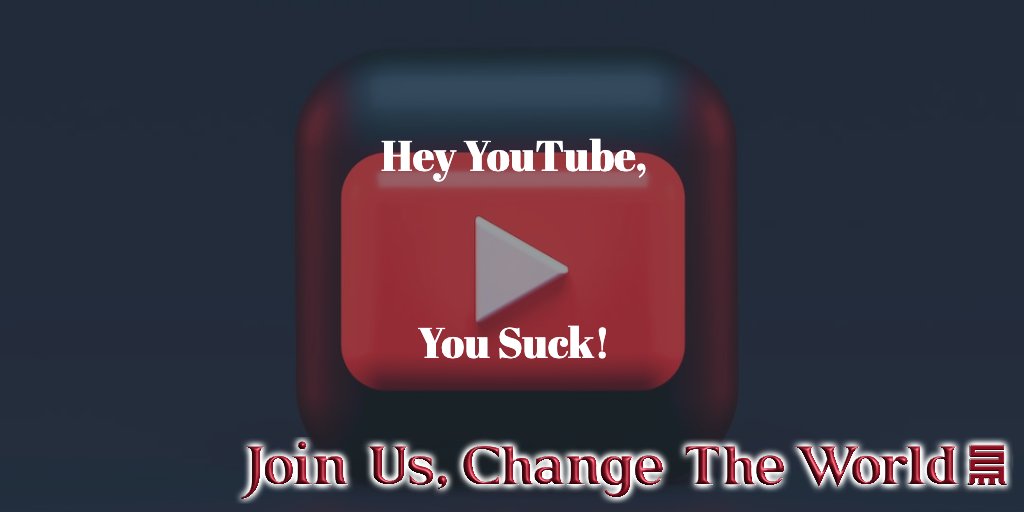 GreaterGrander's tweet photo. Hey @YouTube,
You Suck!
#hustleculture #hustle #mentalhealth #milenials #milenial #campaign #stabilitycircle #motivation #younggeneration #success #successquotes #entrepreneur #hustlehard #empire #successinbusiness #makemoneyinyoursleep #motivationalpictures https://t.co/ZioHGp004j