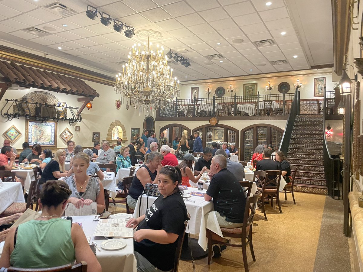 The historic Don Quixote dining room, Tampa’s first “conditioned air” dining room in Tampa in 1935 at the Columbia in Ybor City is back in service after a week of AC modernization! 

Reservations: ColumbiaRestaurant.com