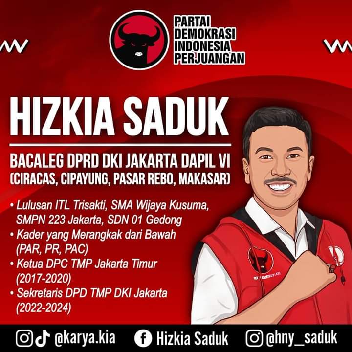 bclapan's tweet photo. Hizkia saduk, #caleg #pdiperjuangan #dapilVI #jaktim https://t.co/8bNBjS2Jr1