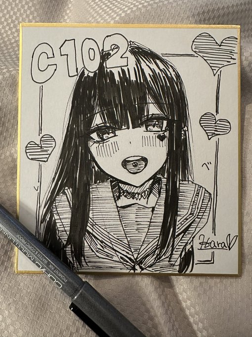 色紙1枚だけ描きました!!