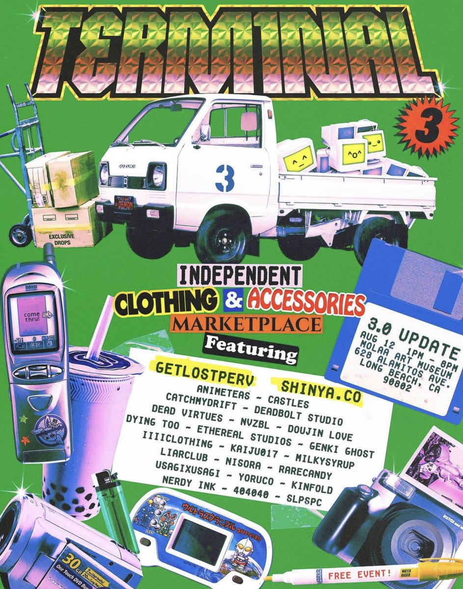 here today:

AUG. 12
1PM - 8PM
MOLAA ART MUSEUM
628 ALAMITOS AVE.
LONG BEACH, CA 90802