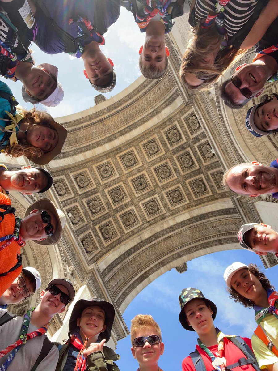 1st Paradise Scouting at l’Arc de Triomphe in Paris, France. The group is attending the World Jamborette in Haarlem, Netherlands, and went to Paris for their free day! <a href="/ParadiseScouts/">Paradise Scouting</a> <a href="/scoutscanada/">Scouts Canada</a> <a href="/SCHJ2023/">Scouts Canada - 2023 Haarlem Jamborette</a>
