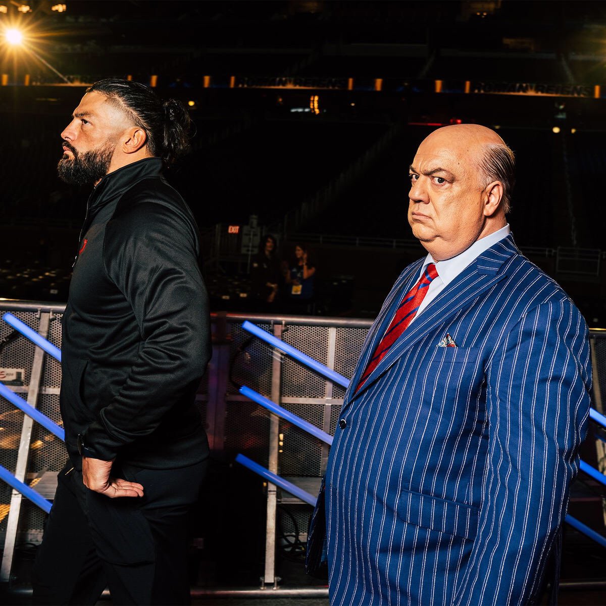 RomanBestPhoto2's tweet photo. WWE #SummerSlam Behind the scenes 
#RomanReigns #TripleH #PaulHeyman #WWE https://t.co/JIscELBkag