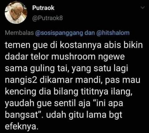 moodsXid's tweet photo. TINGKAH KOCAK ORANG SETELAH MAKAN KECUBUNG BIKIN BENGEK😭

A THREAD https://t.co/OknVvU3eZy