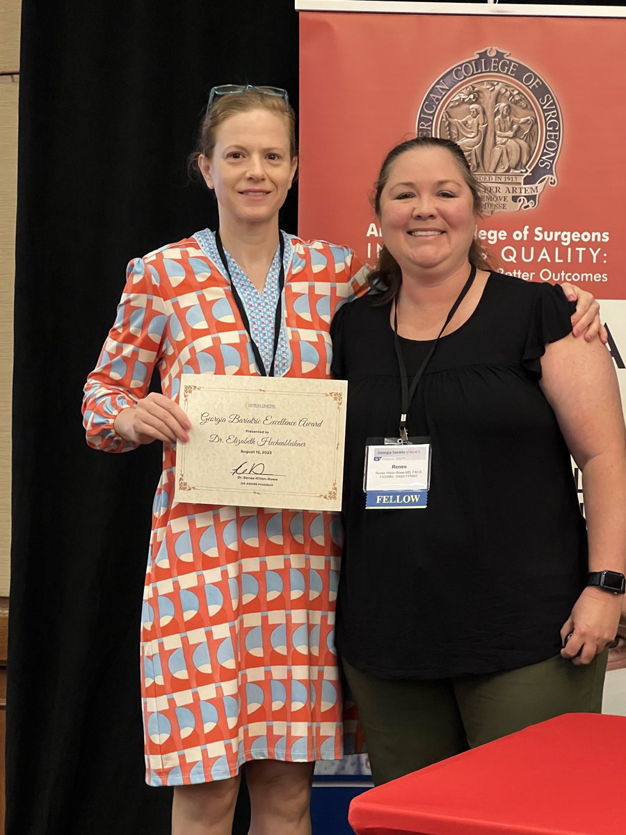 Jyotirmay Sharma (@jsharmasharma) on Twitter photo Dr Elizabeth Hechenbleikner wins inaugural Georgia Bariatric Excellence Award <a href="/reneehilton30/">Renee Hilton, M.D.</a> <a href="/GaSACS/">Georgia Society,American College of Surgeons</a> Dr Elizabeth Hechenbleikner wins inaugural Georgia Bariatric Excellence Award <a href="/reneehilton30/">Renee Hilton, M.D.</a> <a href="/GaSACS/">Georgia Society,American College of Surgeons</a>