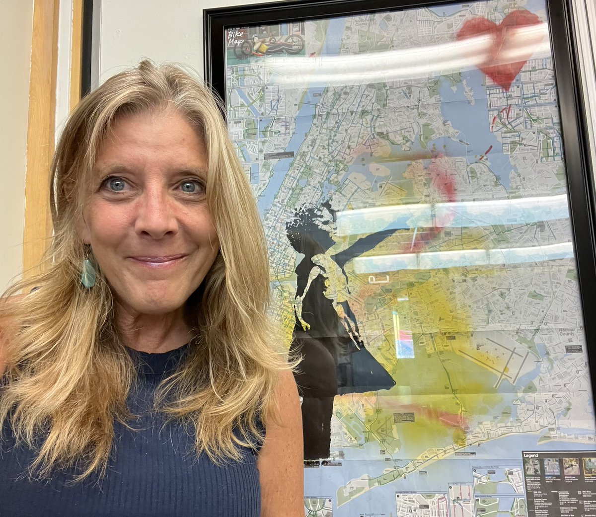 Bringing my Banksy bike map with me to make me feel more at home. New adventures ahead! ”Once a teacher always a student “ I can’t wait to learn from these kiddos❤️😊 #lovewhatyoudodowhatyoulove