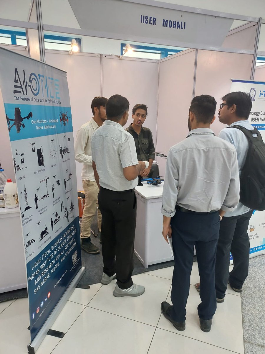 iisermtbi's tweet photo. Our incubated startups showcased their products and services in SAMRIDHI Conclave organised by iHub Awadh @iitrpr.

#iisermtbi #iisermohali #startups #startupindia #iitropar #SAMRIDHIConclave https://t.co/mqXN7yol0s