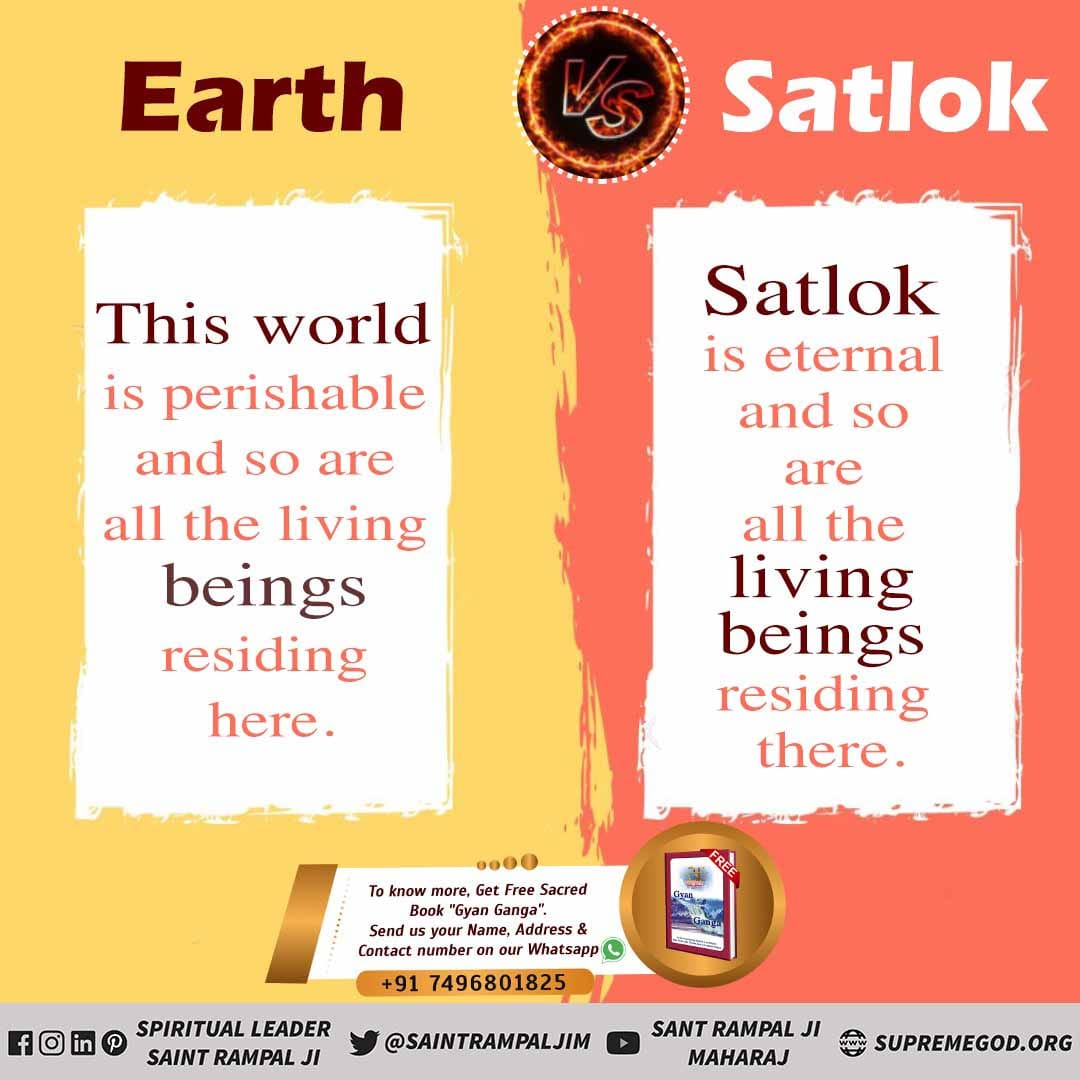 SupremeAllah19's tweet photo. In Satlok there are families residing and every single soul has its individual palace and plane. The men and women live in harmony. Males in Satlok are called ‘Hans’ and females are called ‘Hansini’.
Sant Rampal Ji MaharajKaalLok_Vs_Satlok https://t.co/V3pnyoocnA