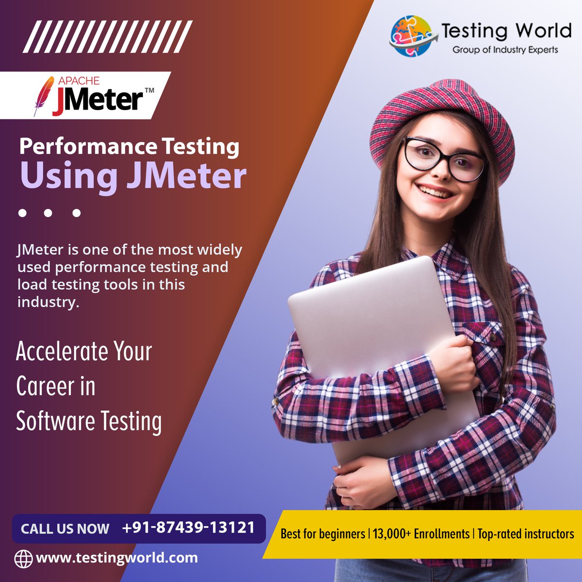 world_testing's tweet image. 🌟 Performance Testing using JMeter 🌟
➖➖➖➖➖➖➖
✔JMeter is one of the most widely used performance testing and load testing tools in this industry. 
Want to level up your career with JMeter?
Get Training by Industry Experts now: lnkd.in/dDD3Psf

#performancetesting