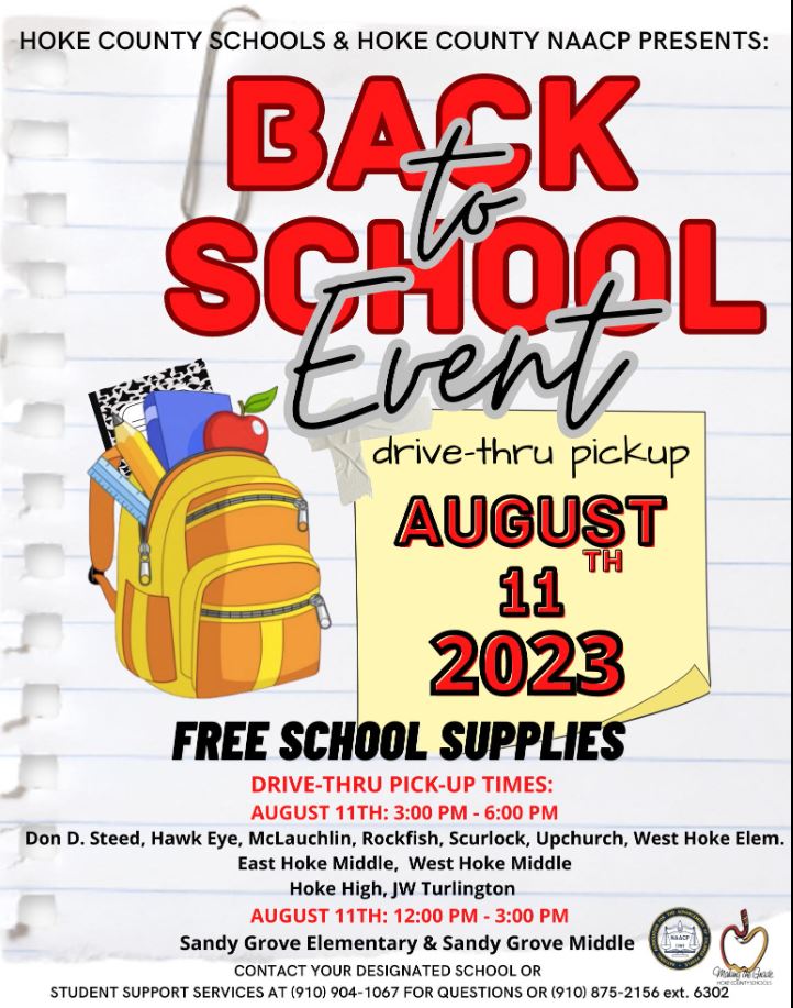 FortBraggDeltas's tweet photo. Raeford Service Area Support (SAS) Team simultaneously assisted Upchurch Elementary and East Hoke Middle Schools during the Back-to-School Drive Thru School Supplies Pick Up. Book bags and supplies were provided by the Hoke County NAACP and Hoke County Schools.#offtoagreatstart https://t.co/wvU0McXQm0
